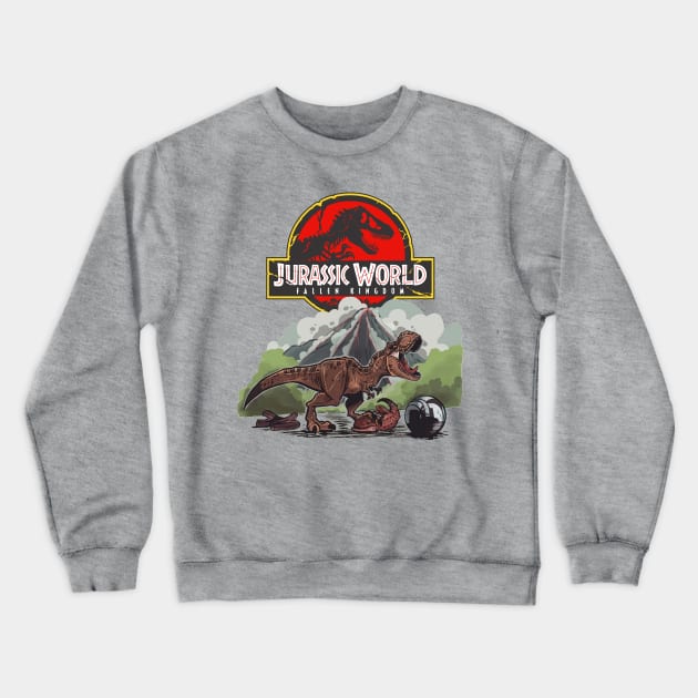 Fallen Kingdom Crewneck Sweatshirt by WorldDinosaurs